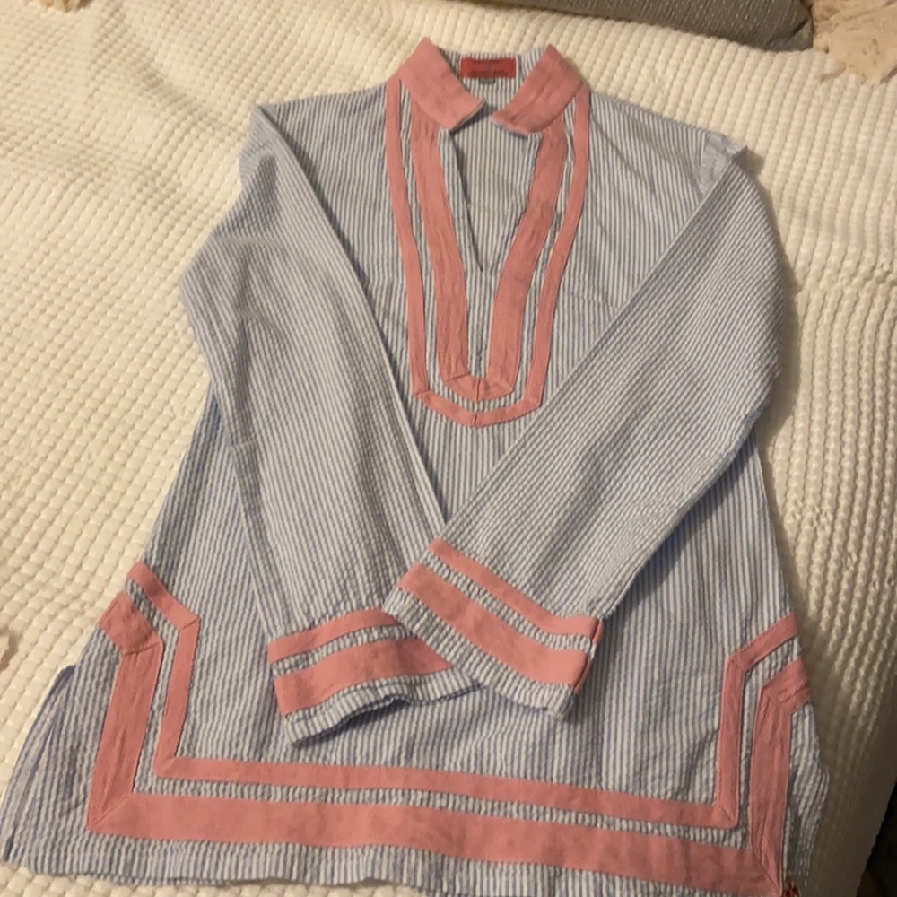 Seersucker Castaway clothing Nantucket tunic